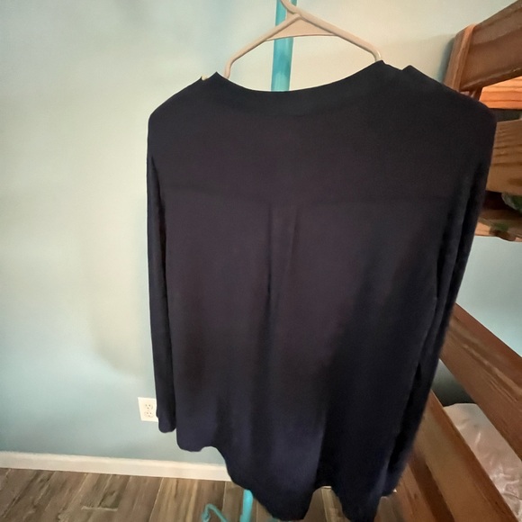 Sunday in Brooklyn by Anthropologie navy blouse - Picture 3 of 3